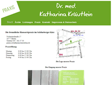 Tablet Screenshot of katharina-kraeutlein.de